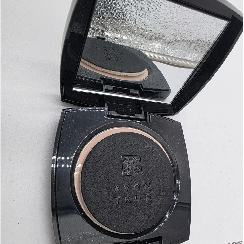 Avon True Color Flawless Mattifying Pressed Powder Pink Fair 0.4 oz F0037 NEW